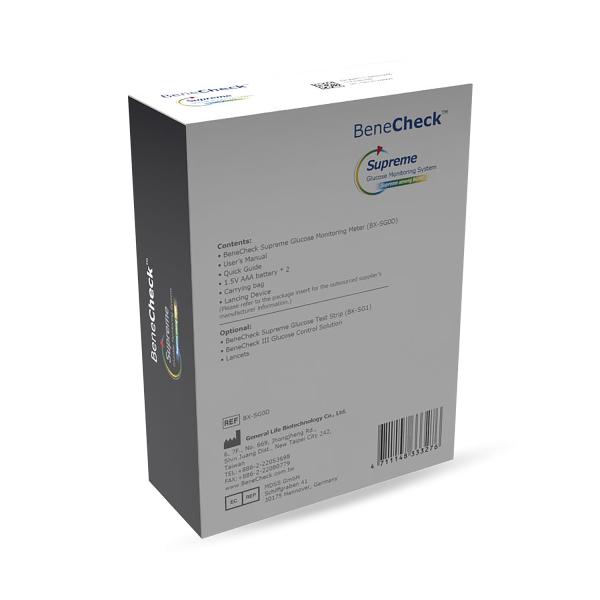 02 Monitor de Glucosa en Sangre BeneCheck - MEDEINN